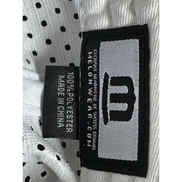 Tampa Bay Rays Adjustable Strap Mens Baseball Cap Hat White Melon Wear - Picture 9 of 9